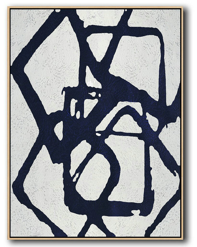 Large Modern Abstract Painting,Buy Hand Painted Minimalist Painting Online,Large Canvas Art